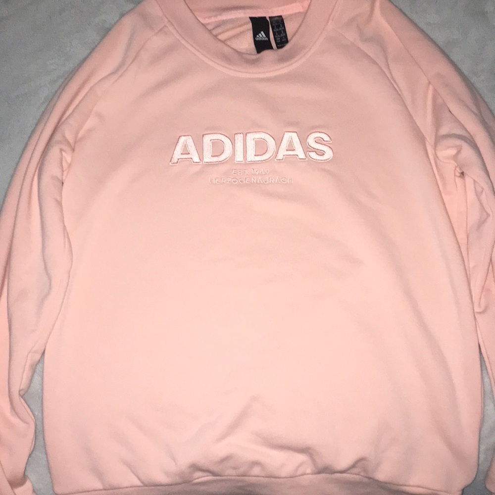 Cute Blush pink Adidas sweatshirt!!